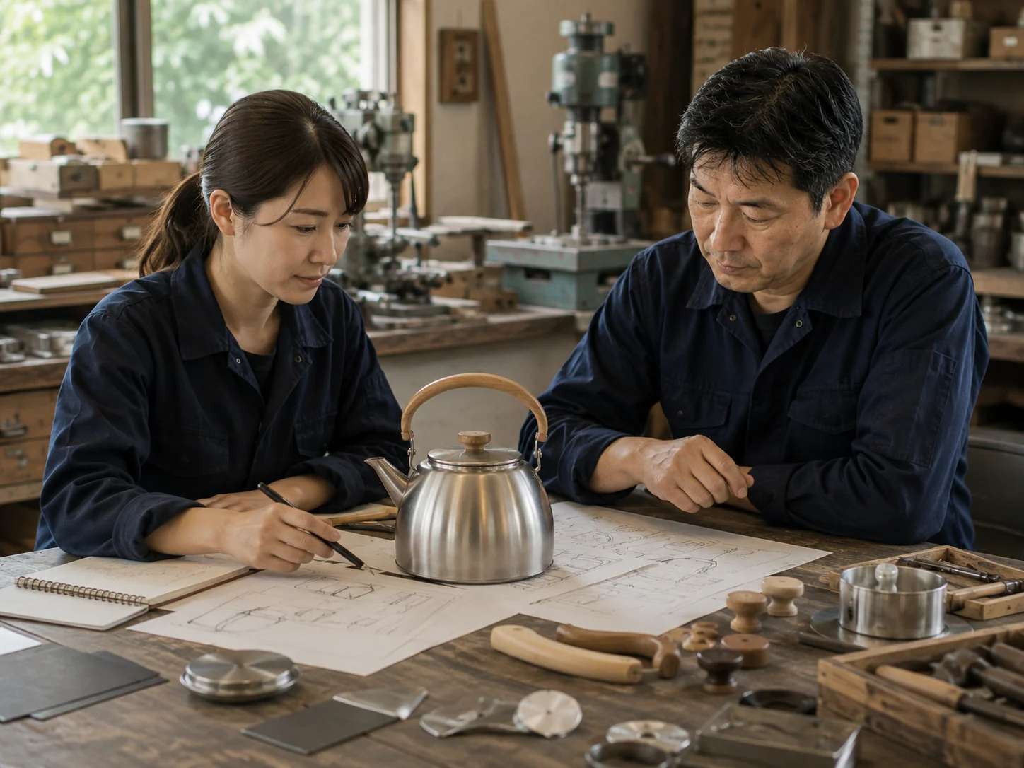 社員同士が相談する様子